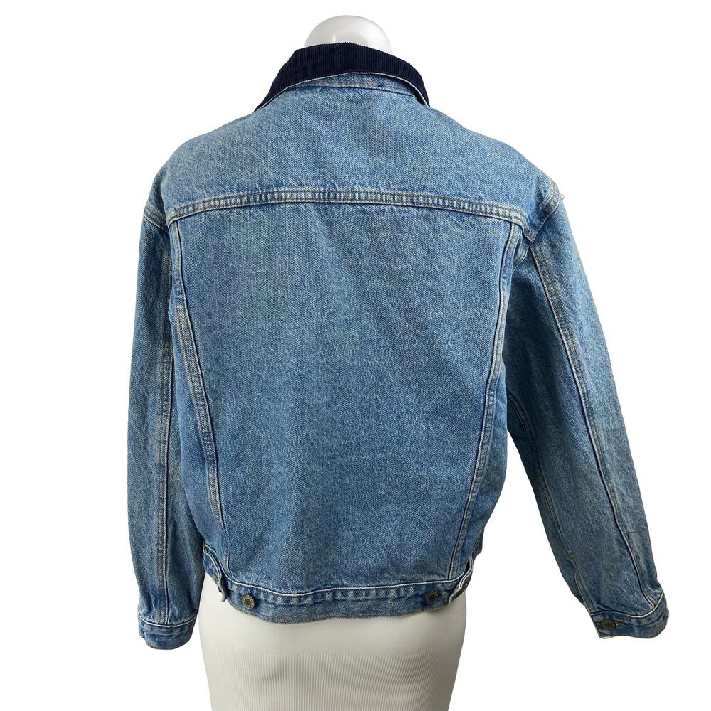 Brandy Melville J Galt Women's Blue Long Sleeve Button Up Denim Jean Jacket Sz S - Picture 4 of 5